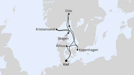 Skandinavische Highlights ab Kiel