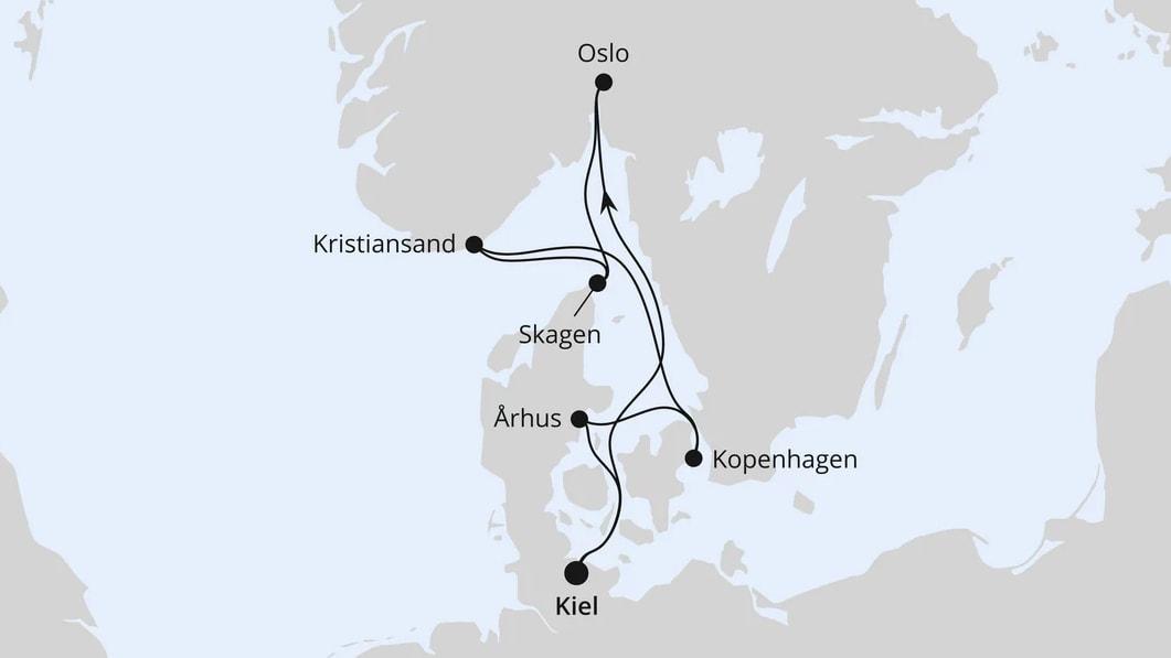 Skandinavische Highlights ab Kiel