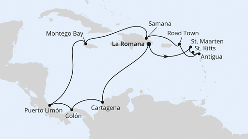 Karibik & Mittelamerika ab Dominikanische Republik