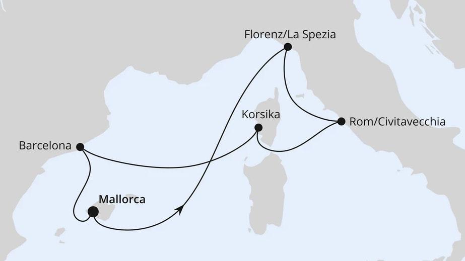 Mediterrane Schätze mit Korsika ab Mallorca