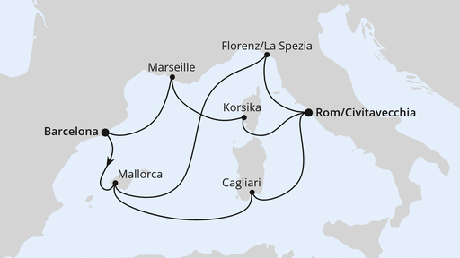 Spanien, Frankreich & Italien ab Barcelona 2