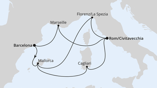 Spanien, Frankreich & Italien ab Barcelona 2