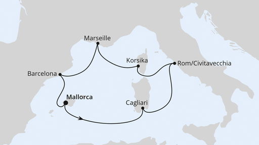 Mediterrane Schätze mit Sardinien ab Mallorca