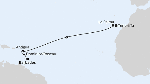 Von Barbados nach Teneriffa
