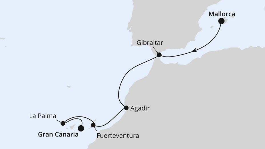 Von Mallorca nach Gran Canaria