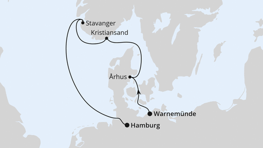 Kurzreise nach Norwegen ab Warnemünde