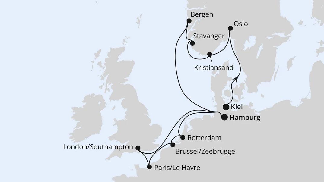 Metropolen & Südnorwegen ab Kiel