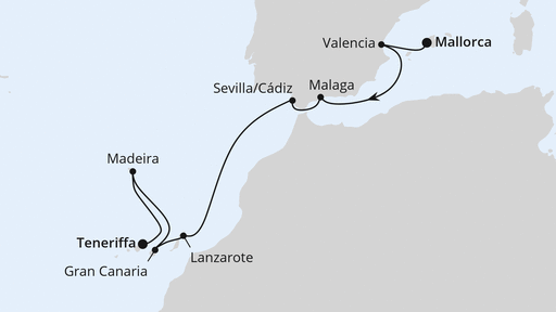 Von Mallorca nach Teneriffa