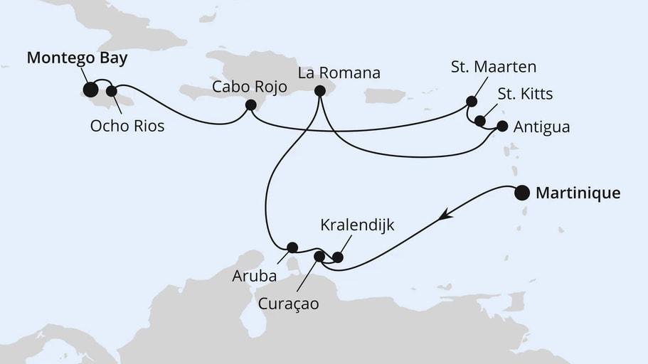 Karibische Inseln ab Martinique