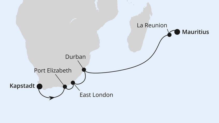 Südafrika mit La Réunion & Mauritius 2