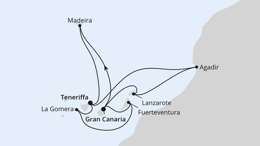Kanaren, Madeira & Marokko im Advent
