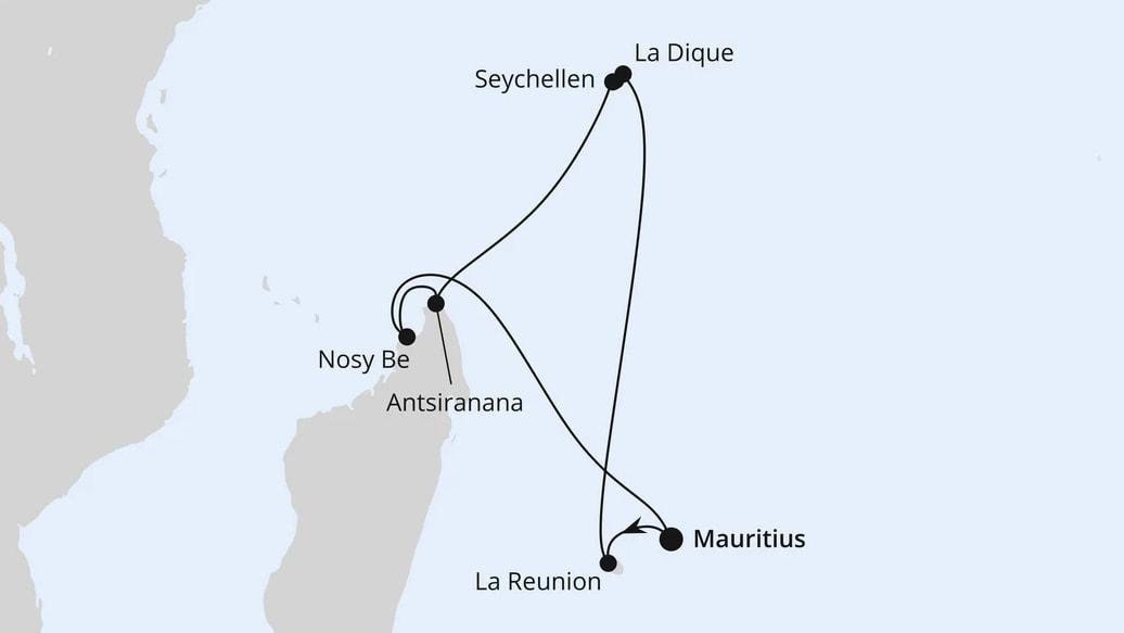 Mauritius, Seychellen & Madagaskar 1