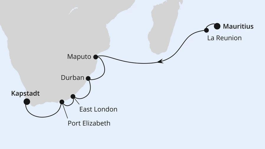 Südafrika mit La Réunion & Mauritius 1