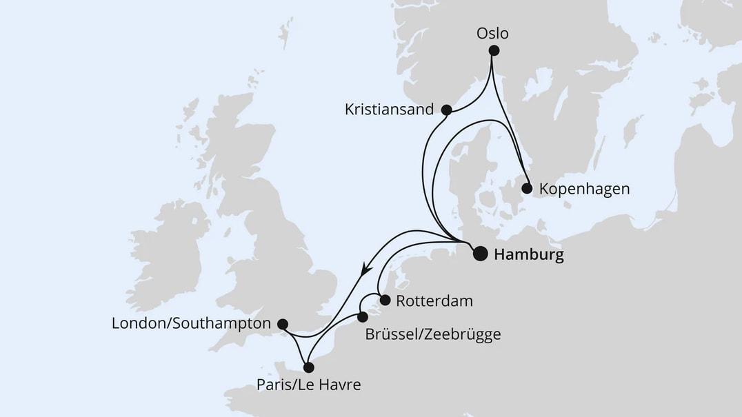 Metropolen & Skandinavien ab Hamburg