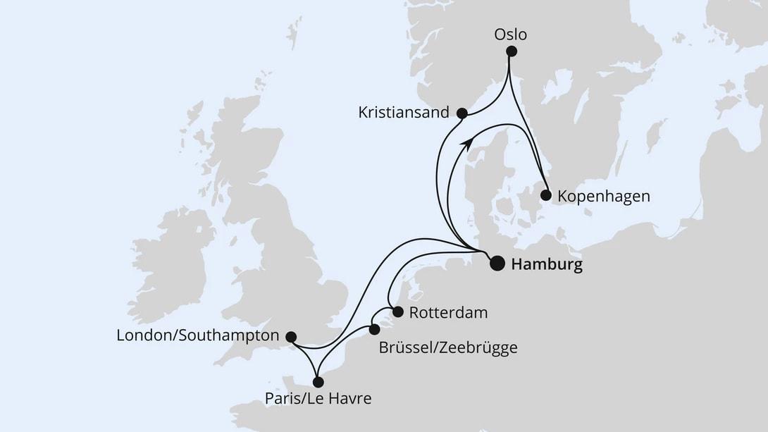Metropolen & Skandinavien ab Hamburg