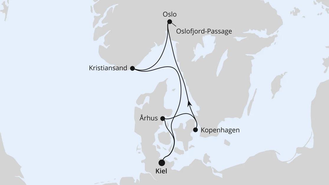 Norwegen & Dänemark ab Kiel