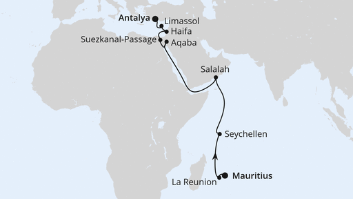 Von Mauritius nach Antalya 1