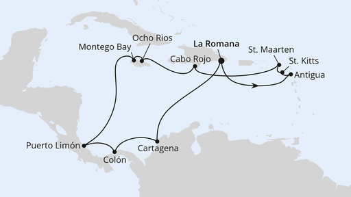 Karibik & Mittelamerika ab Dominikanische Republik