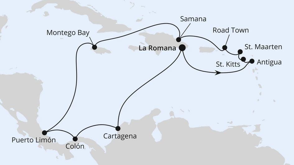 Karibik & Mittelamerika ab Dominikanische Republik