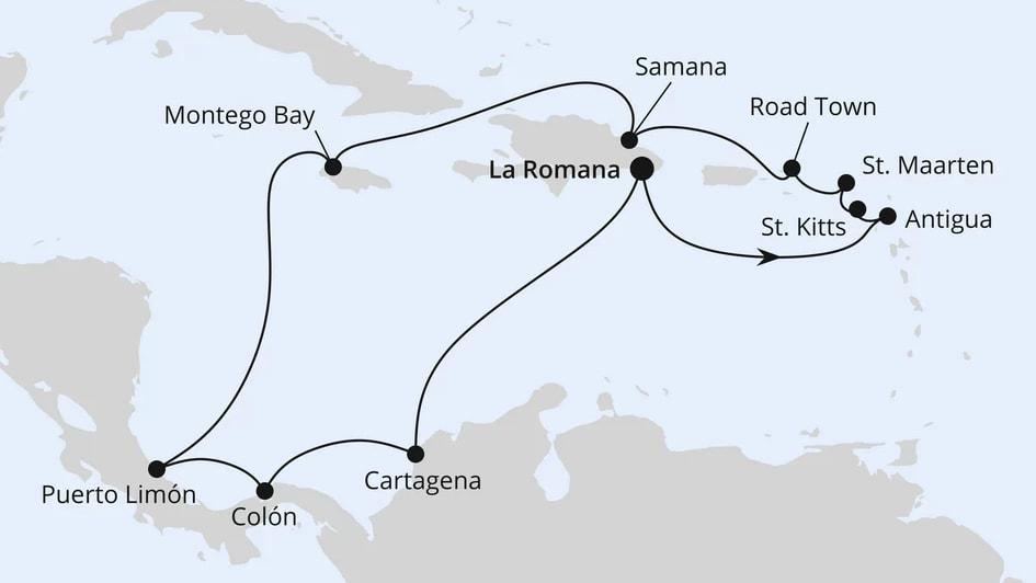 Karibik & Mittelamerika ab Dominikanische Republik
