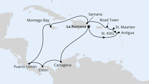 Karibik & Mittelamerika ab Dominikanische Republik