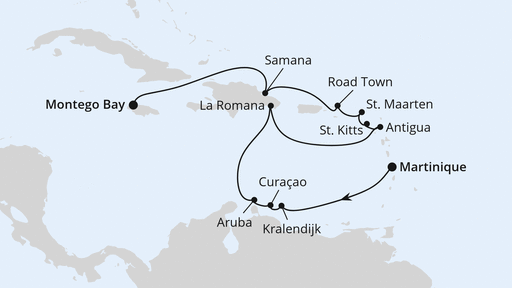 Karibische Inseln ab Martinique