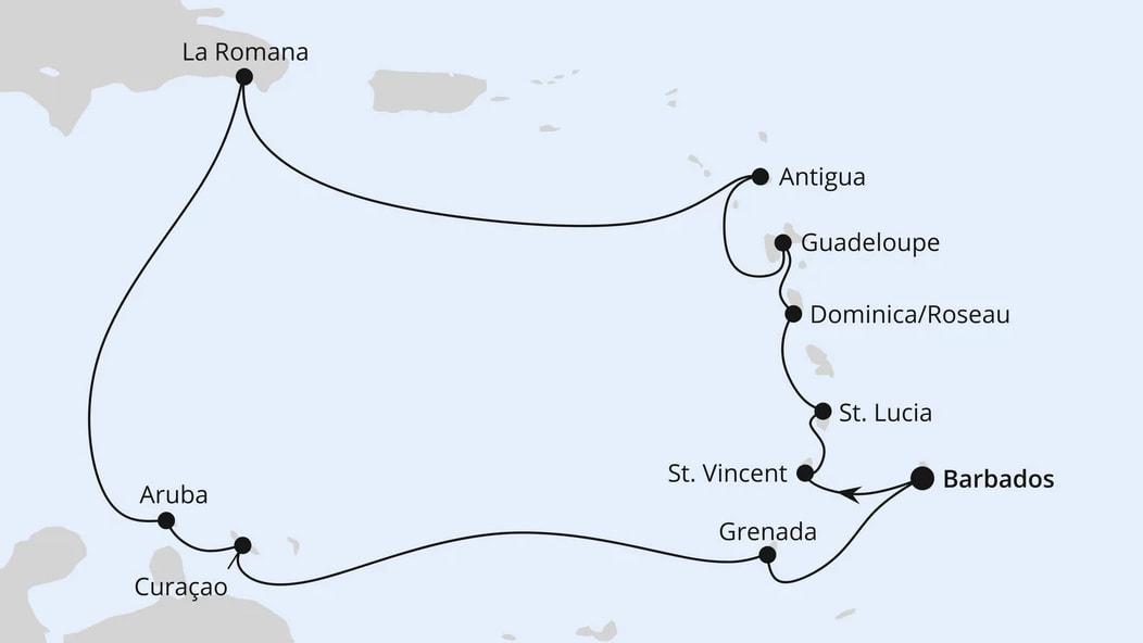 Karibische Inseln ab Barbados