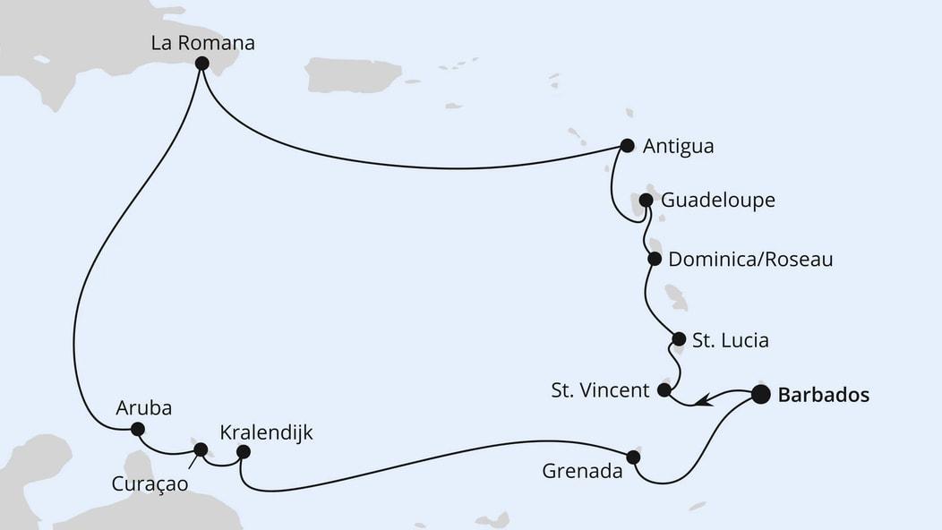 Karibische Inseln ab Barbados