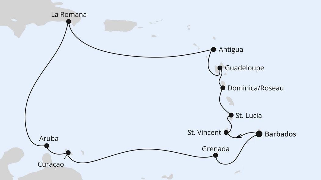 Karibische Inseln ab Barbados
