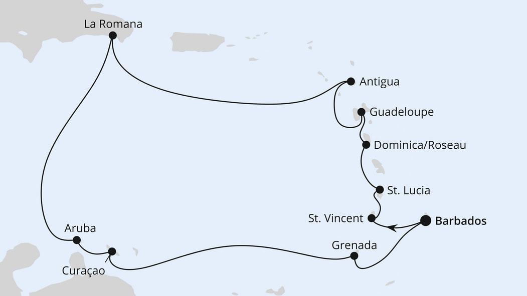 Karibische Inseln ab Barbados