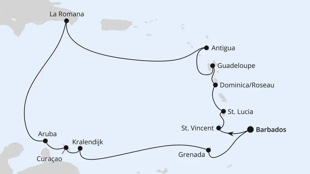 Karibische Inseln ab Barbados