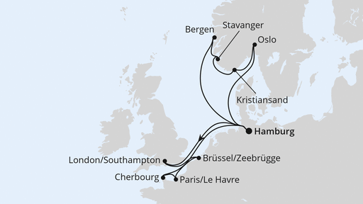 Metropolen & Südnorwegen ab Hamburg