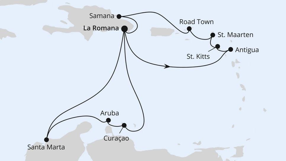 Karibische Inseln ab Dominikanische Republik 2