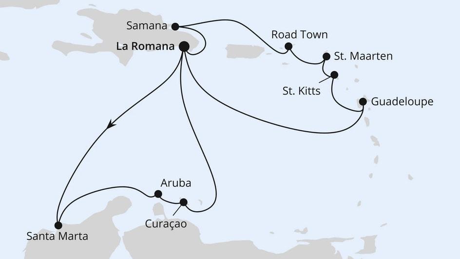 Karibische Inseln ab Dominikanische Republik 2