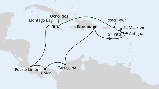 Karibik & Mittelamerika ab Dominikanische Republik