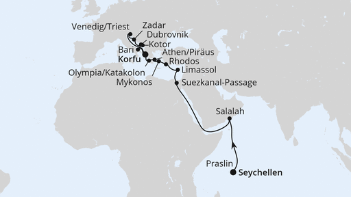 Von den Seychellen nach Korfu 2