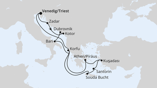 Adria & Griechenland ab Triest