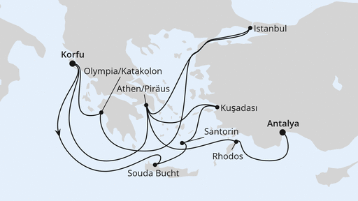 Von Korfu nach Antalya 1