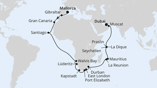Weltenbummler Namibia, Südafrika & Seychellen