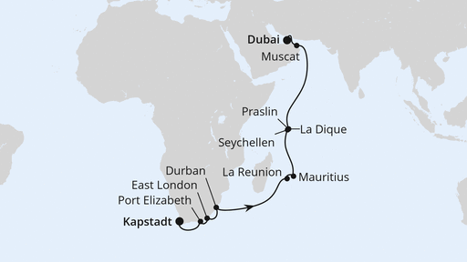 Südafrika, Mauritius & Seychellen