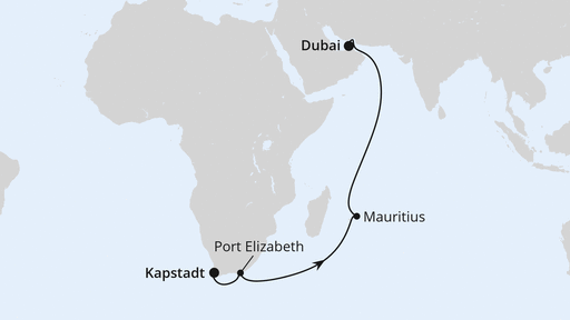 Von Kapstadt über Mauritius nach Dubai 2