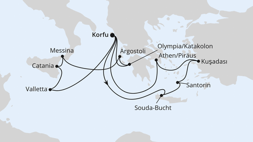 Griechenland & Mittelmeerinseln ab Korfu 1