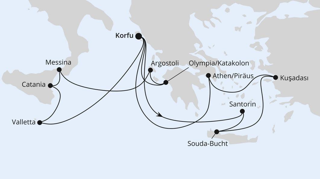 Griechenland & Mittelmeerinseln ab Korfu 1