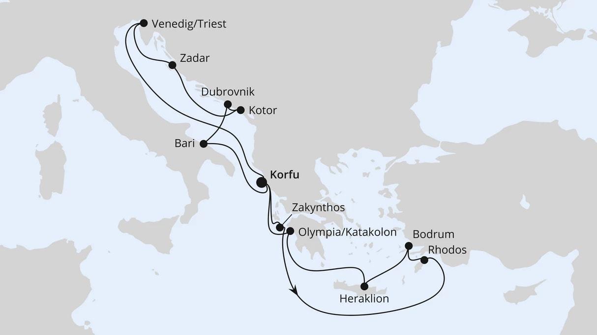 Adria & Griechenland ab Korfu 2