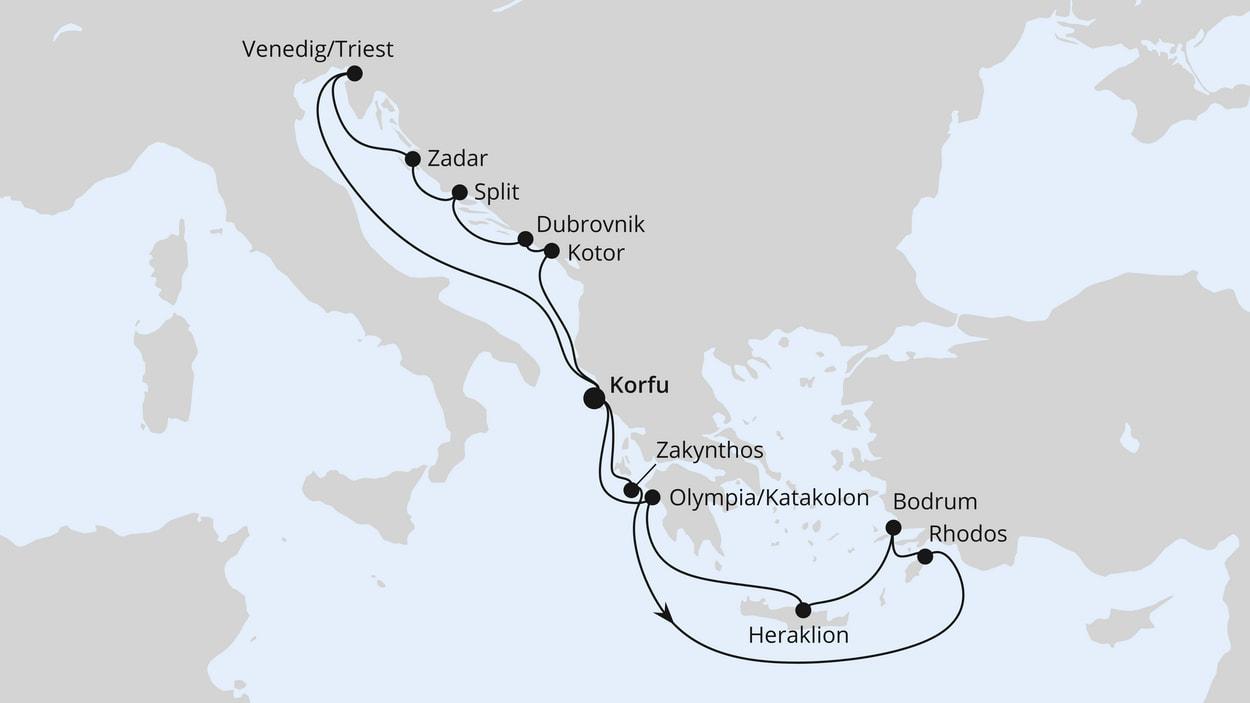 Adria & Griechenland ab Korfu 2