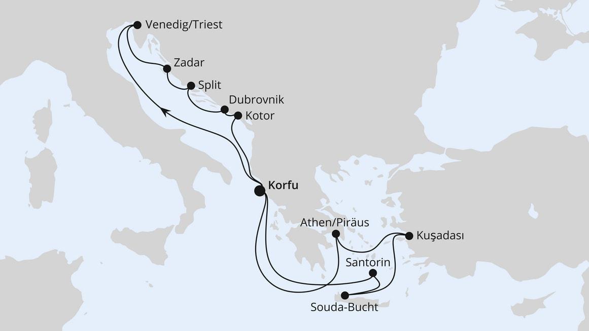 Adria & Griechenland ab Korfu 1