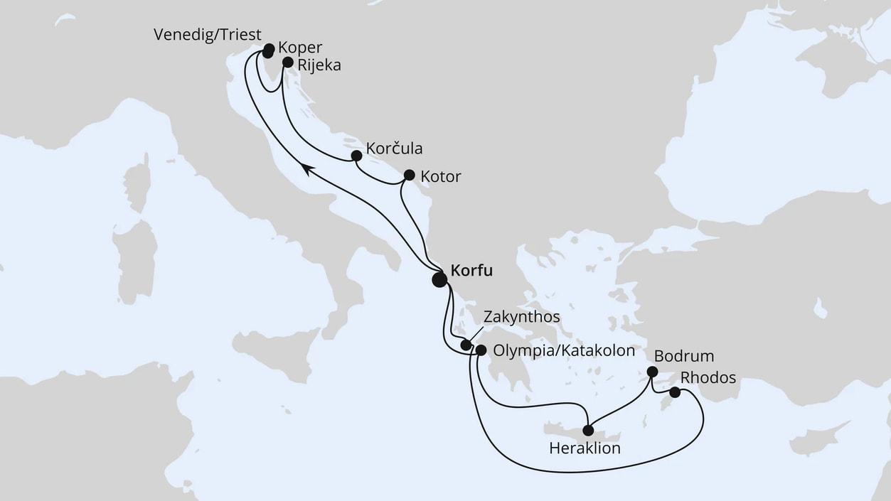 Adria & Griechenland ab Korfu 2