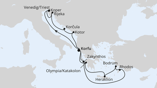 Adria & Griechenland ab Korfu 2