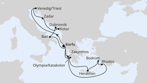 Adria & Griechenland ab Korfu 2