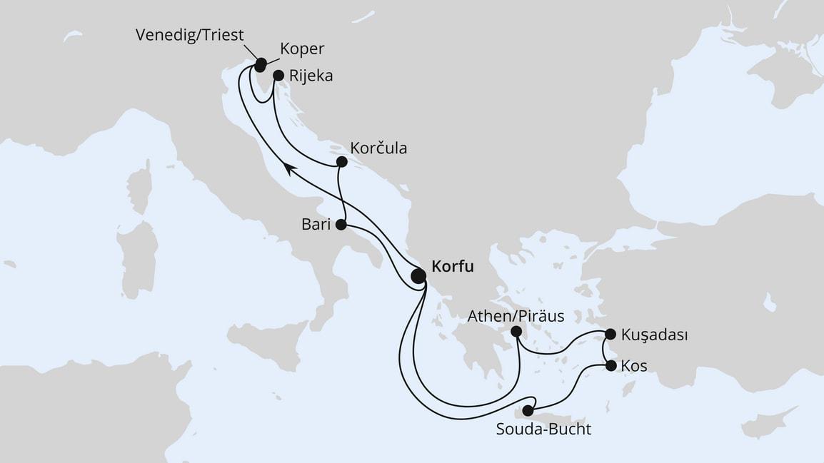 Adria & Griechenland ab Korfu 1